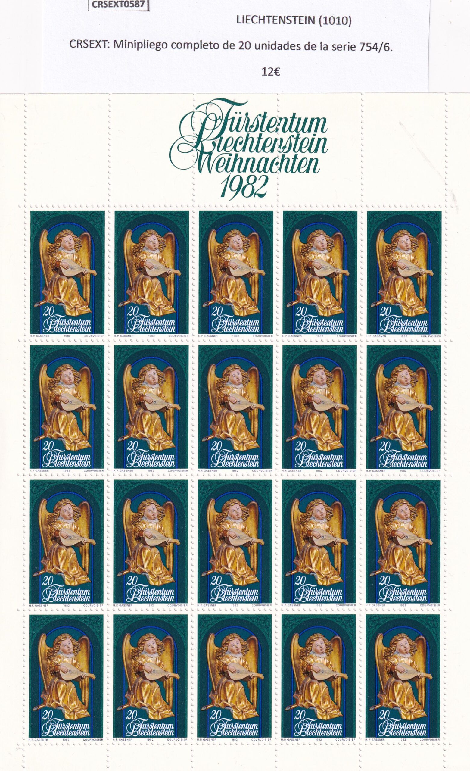 imagen-13-22595.jpg CRSEXT0587 SELLOS LIECHTENSTEIN Minipliego completo 20 UND de serie 754/6. - Imagen 1