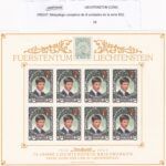 CRSEXT0599 SELLOS LIECHTENSTEIN Minipliego completo de 8 UND de serie 862