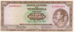 CRBX0871 BILLETE VENEZUELA 100 BOLIVARES 1971 EBC