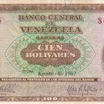 CRBX0877 BILLETE VENEZUELA 100 BOLIVARES 1967 MBC