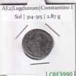 CRE3990 MONEDA ROMANA AE2 ROMA CONSTANTINO I SOL 314