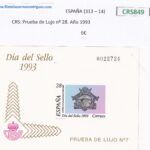 CRS849 SELLOS ESPAÑA Prueba de Lujo nº 28. Año 1993 NUEVOS