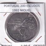 CR2410 MONEDA PORTUGAL 200 ESCUDOS 1992 NIQUEL