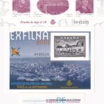 CRS875 SELLO ESPAÑA  Pruebas de Lujo año 2001. Edifil nº 74, 75 y 76