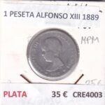 CRE4003 MONEDA ESPAÑA 1 PESETA ALFONSO XIII 1889