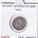 CRE4035 MONEDA ESPAÑA 50 CENTIMOS ALFONSO XII 1880 *8*0
