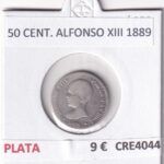CRE4044 MONEDA ESPAÑA 50 CENTIMOS ALFONSO XIII 1889