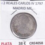 CRE4058 MONEDA ESPAÑA 2 REALES CARLOS IV 1797 MADRID MF