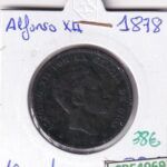 CRE4069 MONEDA ESPAÑA ALFONSO XII 10 CENTIMOS 1878