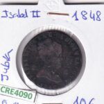 CRE4090 MONEDA ESPAÑA ISABEL II 8 MARAVEDIS JUBIA 1848