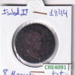 CRE4091 MONEDA ESPAÑA ISABEL II 8 MARAVEDIS 1844