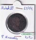 CRE4091 MONEDA ESPAÑA ISABEL II 8 MARAVEDIS 1844