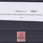 CRS931 SELLO ESPAÑA nº 293hh X. Con charnela. Ver descripción en foto