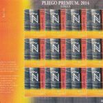 CRS956 SELLO ESPAÑA Pliego PREMIUM nº 9. “Ñ” de Lengua. Año 2014.