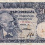 CRBS2161 BILLETE ESPAÑA 500 PESETAS 1951 SIN SERIE BC