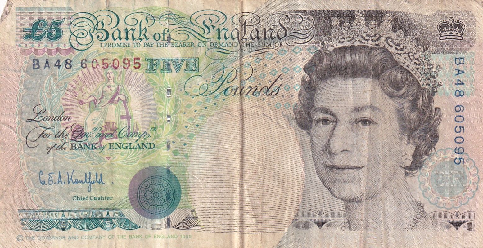 imagen-13-23389.jpg CRBX0910 BILLETE IRLANDA 5 POUNDS USADO - Imagen 1
