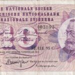 CRBX0913 BILLETE SUIZA 10 FRANCOS 1974 BC