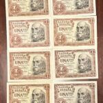 CRBS2184 LOTE DE 20  BILLETES ESPAÑA 1 PESETA 1953 (9 EN S/C)