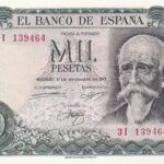 CRBS1454  BILLETE ESPAÑA 1000 PESETAS 1971 SIN CIRCULAR