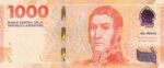 CRBX0915 BILLETE ARGENTINA 1000 PESOS 2023 SIN CIRCULAR