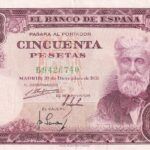 CRBS2547 BILLETE ESPAÑA 50 PESETAS 1951 SERIE B MBC+