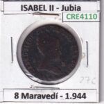 CRE4110 MONEDA ESPAÑA ISABEL II 1844 8 MARAVEDIS JUBIA