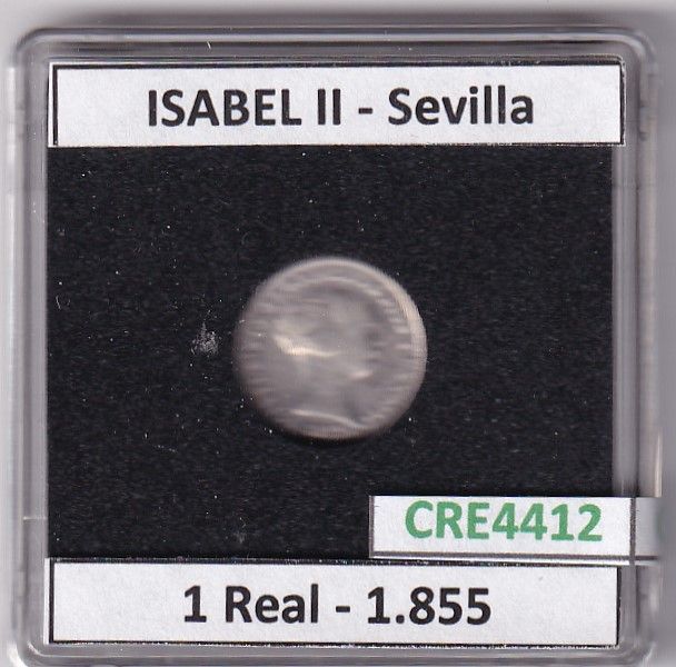 imagen-13-23917.jpg CRE4412 MONEDA ESPAÑA ISABEL II 1855 1 REAL SEVILLA - Imagen 1