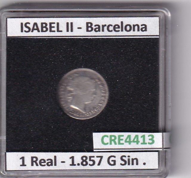 imagen-13-23918.jpg CRE4413 MONEDA ESPAÑA ISABEL II 1857 G SIN. 1 REAL BARCELONA - Imagen 1
