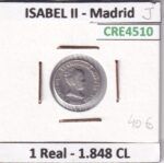 CRE4510 MONEDA ESPAÑA ISABEL II 1 REAL 1848 CL MADRID