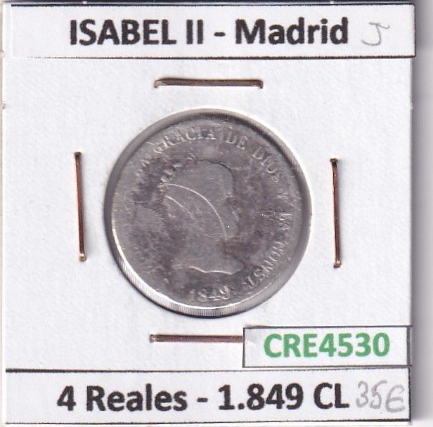 imagen-13-24188.jpg CRE4530 MONEDA ESPAÑA ISABEL II 4 REALES 1849 CL MADRID - Imagen 1