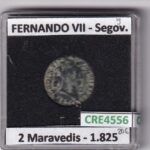 CRE4556 MONEDA ESPAÑA FERNANDO VII 2 MARAVEDIS 1825 SEGOVIA