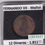 CRE4557 MONEDA ESPAÑA FERNANDO VII 12 DINEROS 1811 MALLORCA