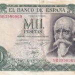 CRBS2667 BILLETE ESPAÑA 1000 PESETAS 1971 SERIE 9B BC
