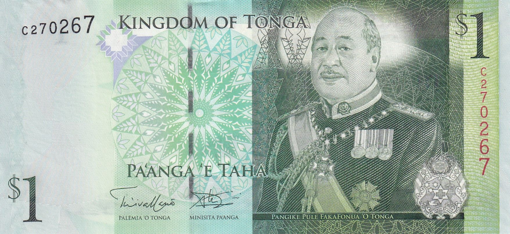 imagen-13-24406.jpg CRBX0962 BILLETE TONGA 1 PAANGA 2008 SIN CIRCULAR - Imagen 1