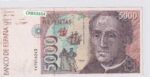 CRBS2654 BILLETE ESPAÑA 5000 PESETAS 1992 SERIE 1V S/C-