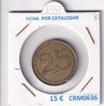 CRM0636 FICHA O TOKEN POR CATALOGAR