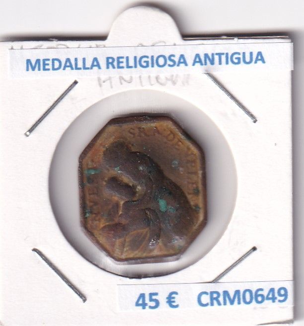 imagen-13-24546.jpg CRM0649 MEDALLA RELIGIOSA ANTIGUA - Imagen 1