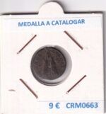 CRM0663 MEDALLA A CATALOGAR