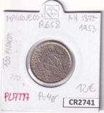 CR2741 MONEDA MARRUECOS 100 FRANCOS 1953 PLATA
