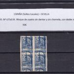 CRSL0003 SELLOS ESPAÑA LOCALES SEVILLA Nº 675d XX.