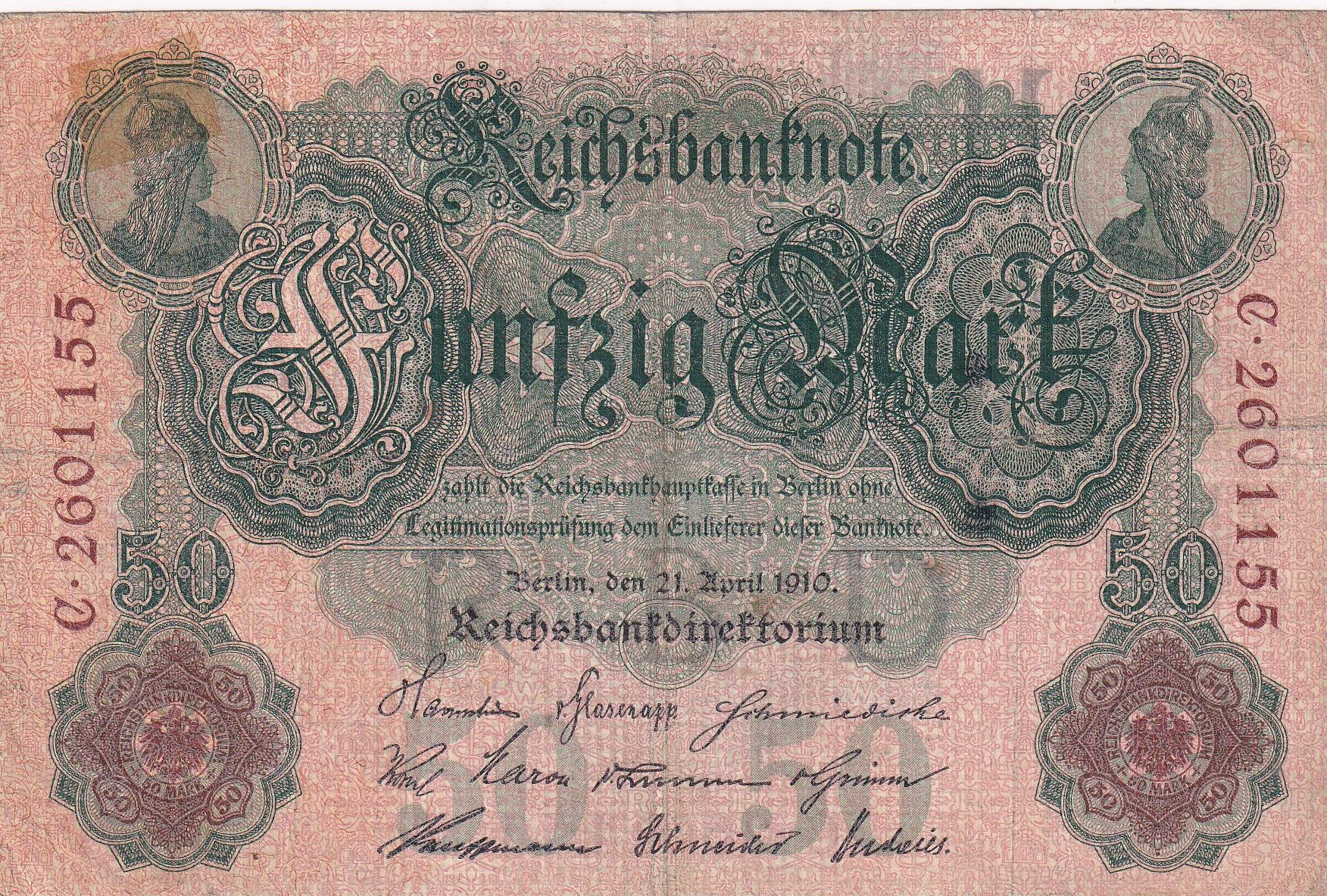 imagen-13-24725.jpg CRBX0986 BILLETE ALEMANIA 50 MARCOS 1910 USADO - Imagen 1