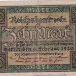 CRBX0988 BILLETE ALEMANIA 10 MARCOS 1920 BC