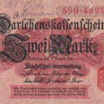 CRBX0996 BILLETE ALEMANIA 2 MARCOS 1914 USADO
