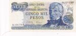 CRBX1019 BILLETE ARGENTINA 5000 PESOS MBC