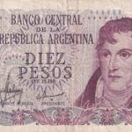 CRBX1028 BILLETE ARGENTINA 10 PESOS USADO
