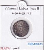 CRBAN421 MONEDA PORTUGAL VINTEM (VER DESCRIPCION EN FOTOS)