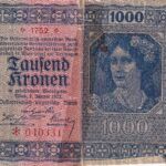 CRBX1037 BILLETE AUSTRIA 1000 KRONEN 1922 MC CON FIXO