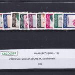 CRCOL567 SELLOS MARRUECOS Serie nº 384/93 XX. Sin charnela.