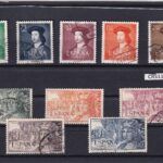 CRS1103 SELLOS ESPAÑA Nº CAT 1106/1115 USADOS