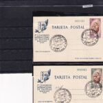 CRS1108 ENTEROS POSTALES ESPAÑA Nº 88/89 USADOS MATASELLO EXPO.